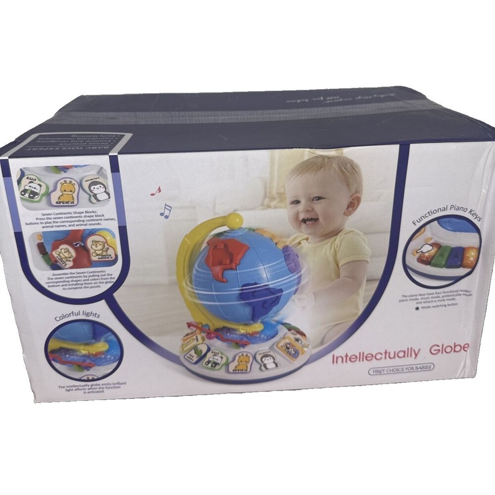 Intellectual Globe Toy-Colorful Piano Keys & Light Effect-Coordination Learning